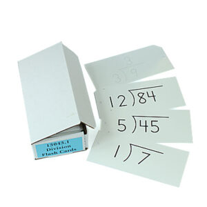 Maths Flash Cards: Division