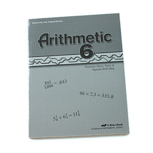 Grade 6: Teacher Key to Tests and Speed Drills (4th Edition)