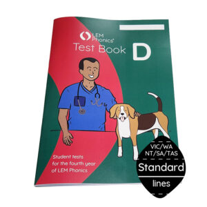 LEM Phonics 2020: Year D: Test Book D [standard lines]