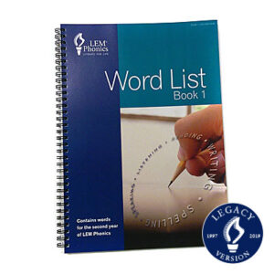 LEM Phonics Legacy: Manuals/Word Lists: Word List Book 1 [Legacy]