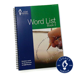 LEM Phonics Legacy: Manuals/Word Lists: Word List Book 2 [Legacy]
