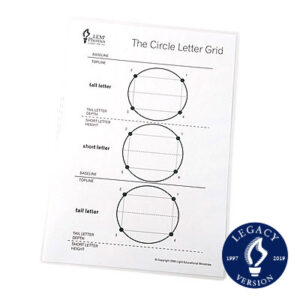 LEM Phonics Legacy: Helps: Circle letter grid A4 size [Legacy]