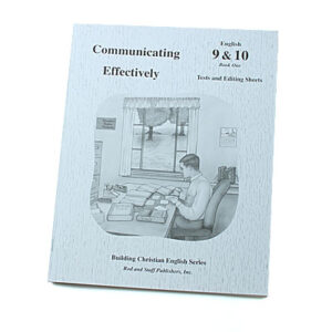 Grades 9-10: Book 1 Tests and Editing Sheets