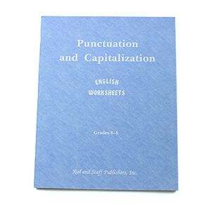 Grades 6-8: Punctuation and Capitalisation Student Worksheets