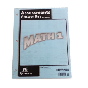 Grade 1: Answer Key to Assessments (5th Edition)